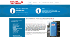 Desktop Screenshot of empireportables.com