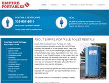 Tablet Screenshot of empireportables.com